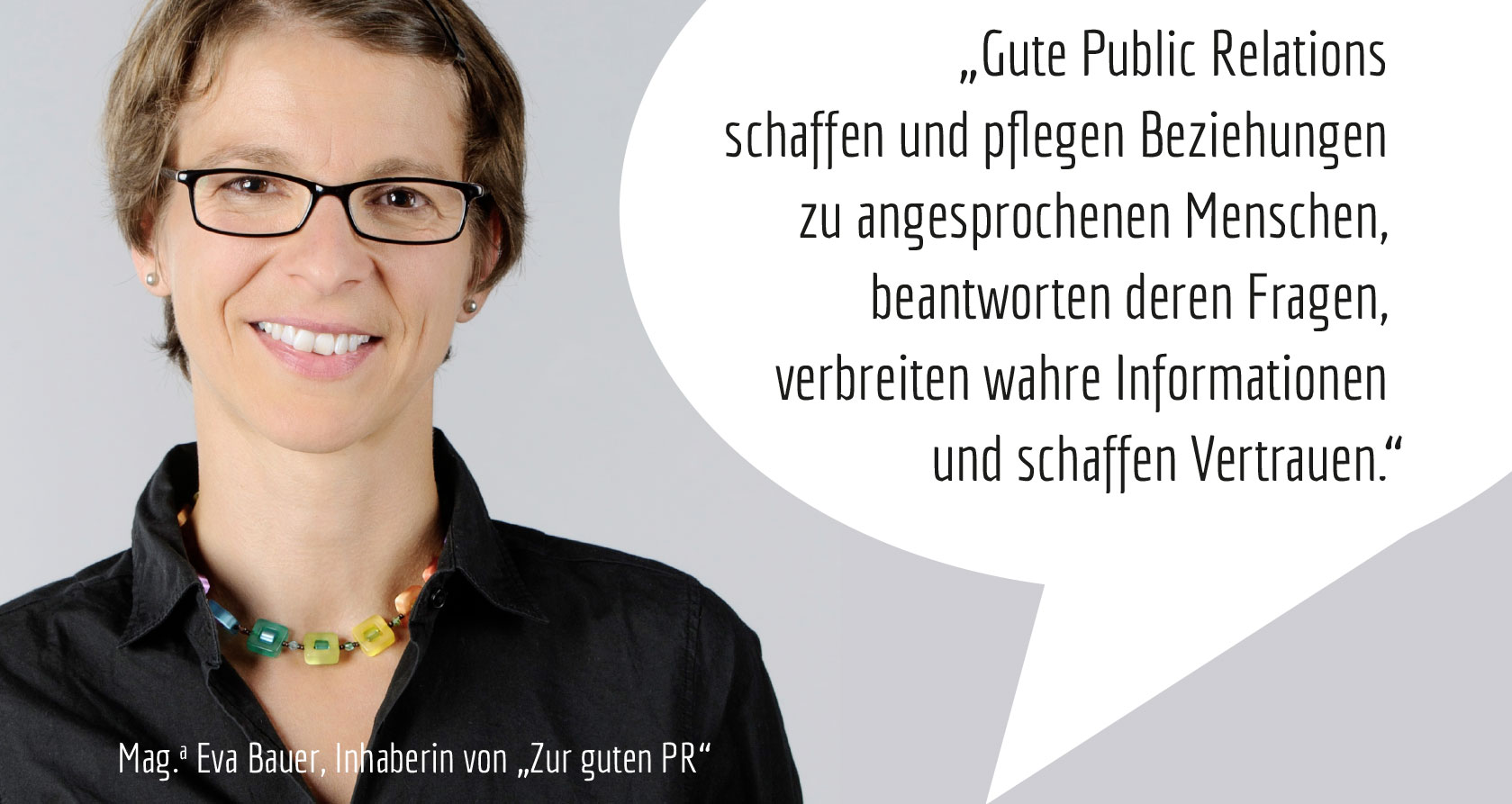 (c) Martin Juen Eva Bauer, Inhaberin von Zur guten PR-Agentur