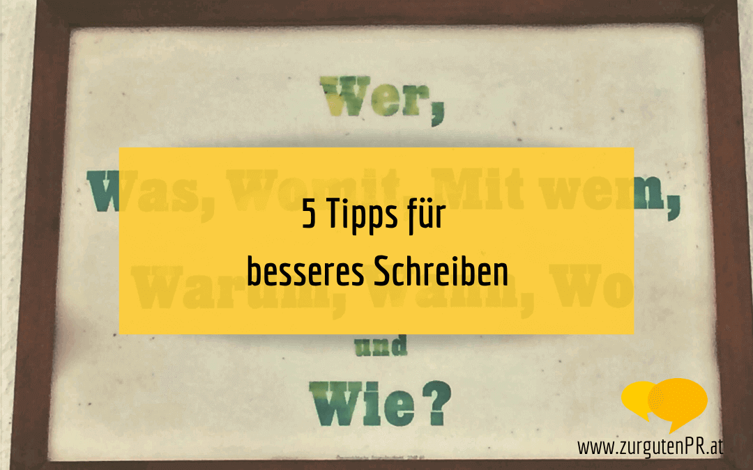 5 Tipps für bessere, lesenswerte Texte