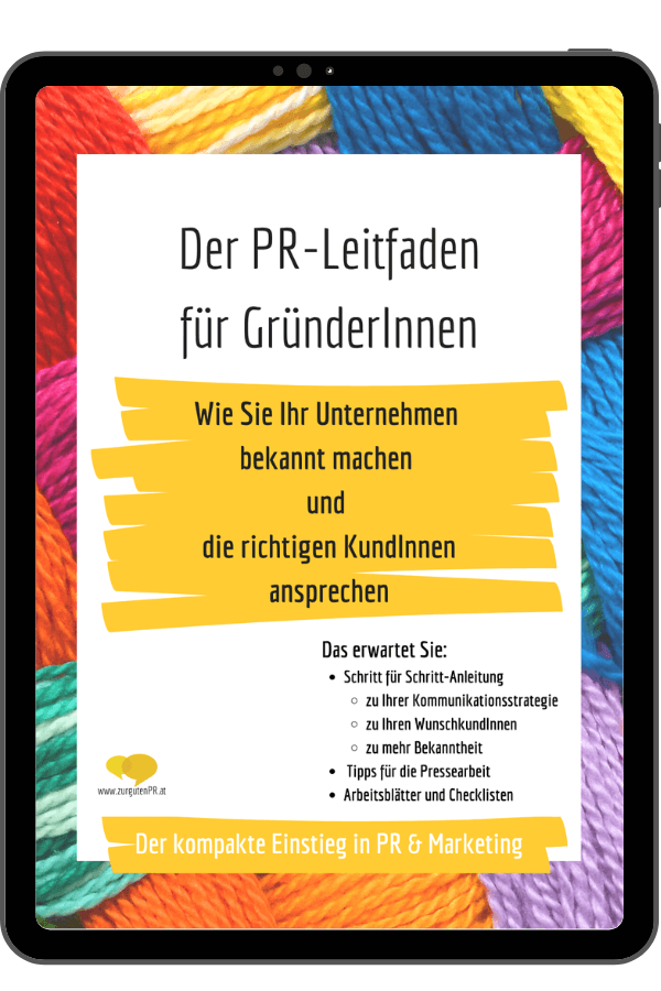 PR-Leitfaden für Gründerinnen