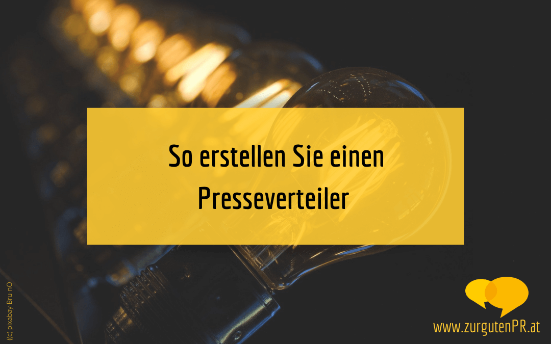 Presseverteiler erstellen