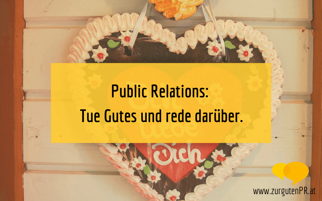 Public Relations-Tue gutes