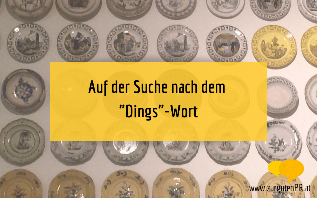 Synonyme finden: Auf der Suche nach dem „Dings“-Wort