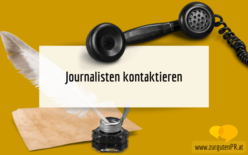 Journalisten kontaktieren