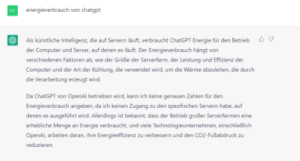 chatgpt energie